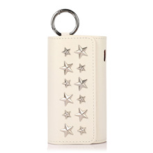 加熱菸全家主機IQOS ILUMA 型號專用 五角星鉚釘皮紋翻蓋收納包帶掛鈎